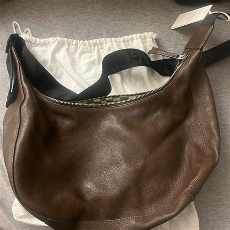 leather baggu crescent bag.